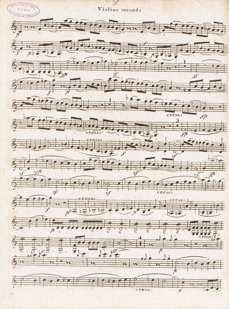 Quintetto pour 2 violons, 2 altos et violoncelle. Violino secondo