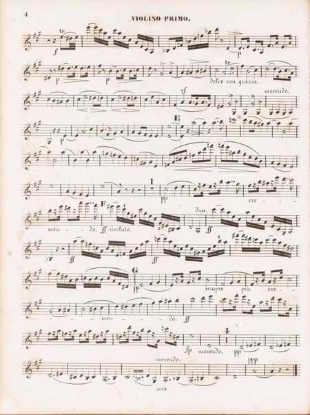 31. quintetto pour deux violons, alto & deux violoncelles. Violino primo