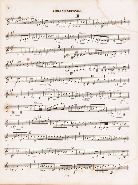 31. quintetto pour deux violons, alto & deux violoncelles. Violino secondo