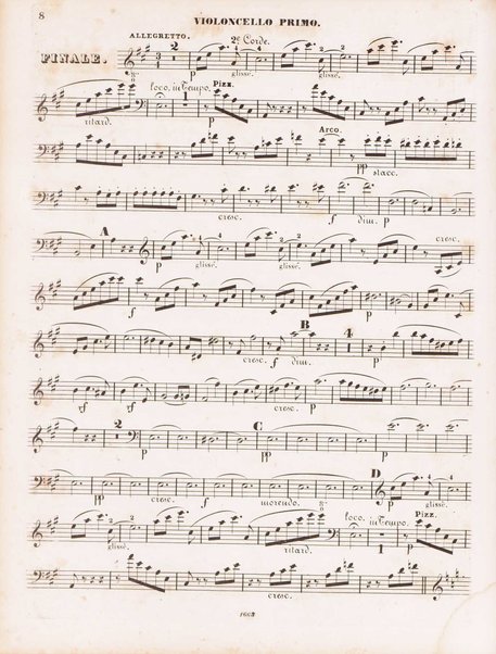 31. quintetto pour deux violons, alto & deux violoncelles. Violoncello primo