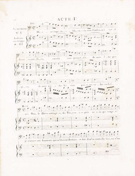 Iphigenie en Aulide : tragédie lyrique en trois actes / musique de Gluck