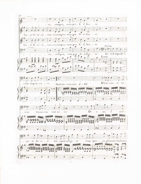 Iphigenie en Aulide : tragédie lyrique en trois actes / musique de Gluck