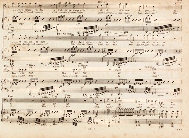 Don Juan : Oper in zwei Aufzügen / von W. A. Mozart ; nebst einem Anhang von später eingelegten Stücken ; Klavierauszug von A. E. Müller