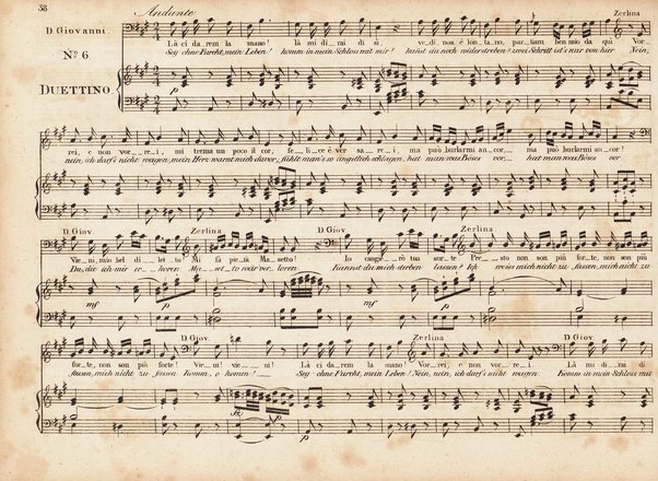 Don Juan : Oper in zwei Aufzügen / von W. A. Mozart ; nebst einem Anhang von später eingelegten Stücken ; Klavierauszug von A. E. Müller