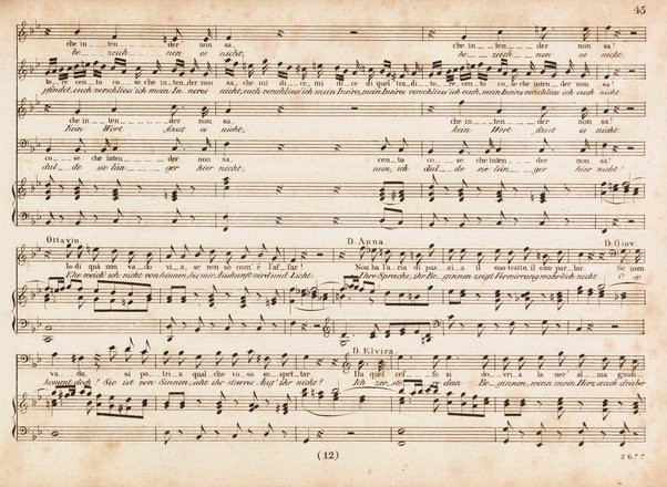 Don Juan : Oper in zwei Aufzügen / von W. A. Mozart ; nebst einem Anhang von später eingelegten Stücken ; Klavierauszug von A. E. Müller