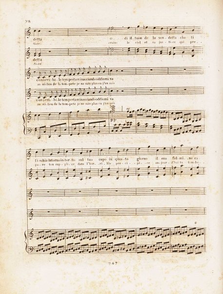 Partition di Don Giovanni / musique de Mozart