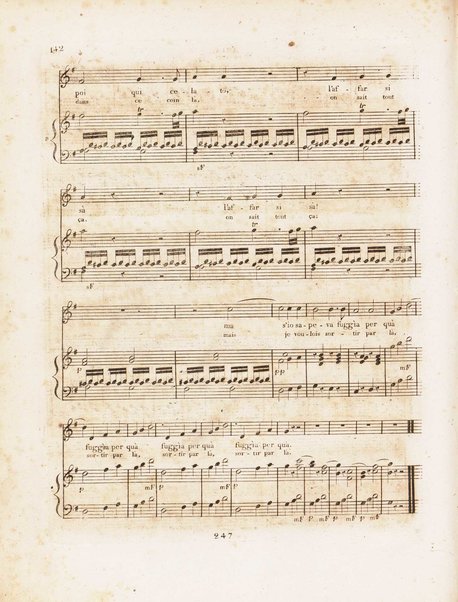 Partition di Don Giovanni / musique de Mozart