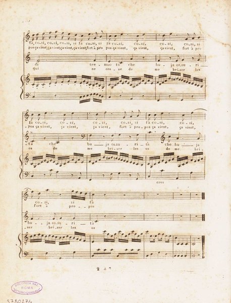 Partition di Don Giovanni / musique de Mozart