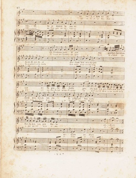 Partition di Don Giovanni / musique de Mozart