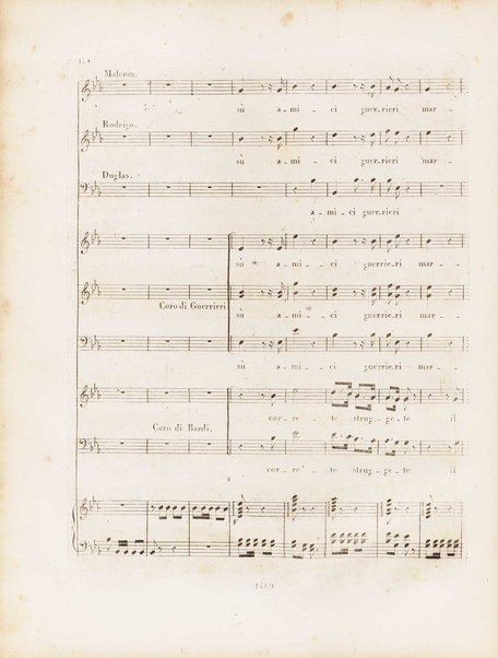 La donna del lago : opera seria in due atti / musica del signor maestro Gioachino Rossini ; Ridotto per il piano forte