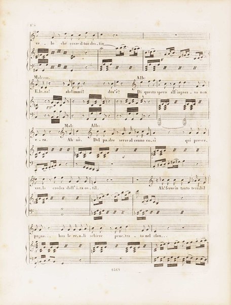 La donna del lago : opera seria in due atti / musica del signor maestro Gioachino Rossini ; Ridotto per il piano forte