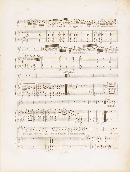 La donna del lago : opera seria in due atti / musica del signor maestro Gioachino Rossini ; Ridotto per il piano forte