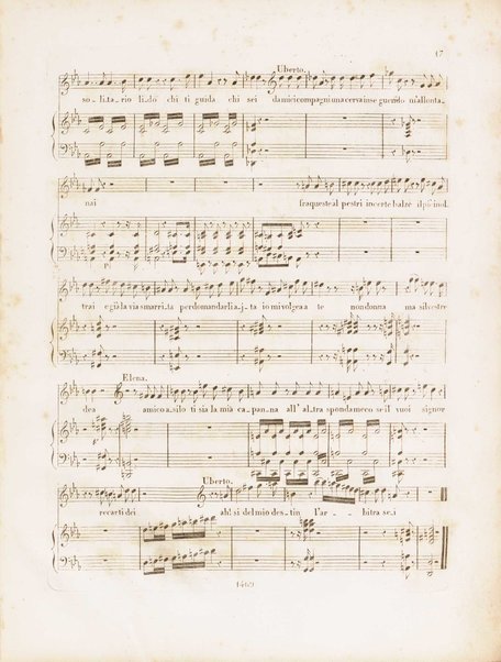 La donna del lago : opera seria in due atti / musica del signor maestro Gioachino Rossini ; Ridotto per il piano forte