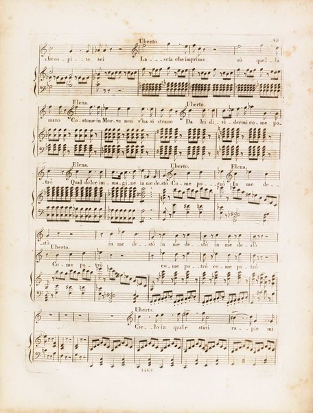 La donna del lago : opera seria in due atti / musica del signor maestro Gioachino Rossini ; Ridotto per il piano forte