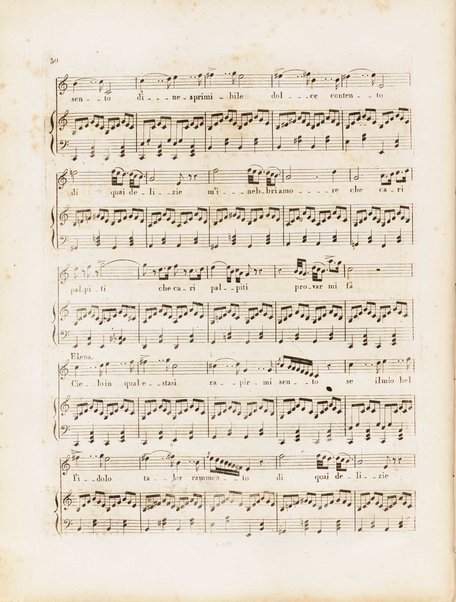 La donna del lago : opera seria in due atti / musica del signor maestro Gioachino Rossini ; Ridotto per il piano forte