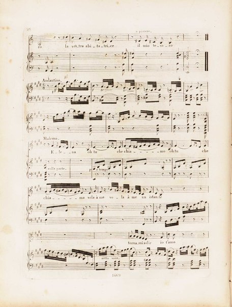 La donna del lago : opera seria in due atti / musica del signor maestro Gioachino Rossini ; Ridotto per il piano forte