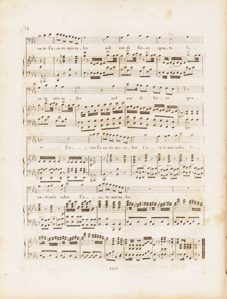 La donna del lago : opera seria in due atti / musica del signor maestro Gioachino Rossini ; Ridotto per il piano forte