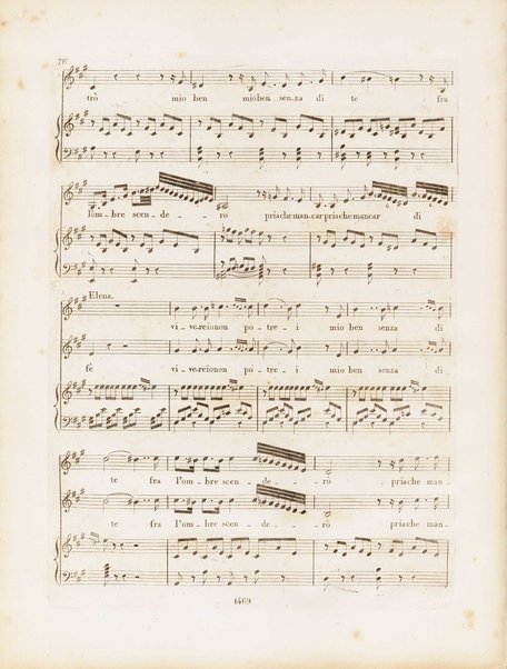 La donna del lago : opera seria in due atti / musica del signor maestro Gioachino Rossini ; Ridotto per il piano forte