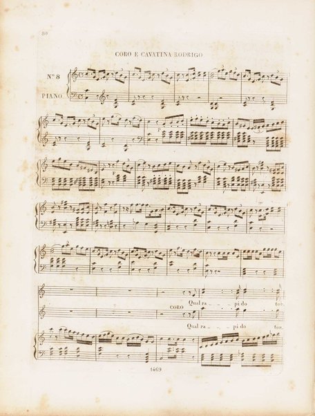 La donna del lago : opera seria in due atti / musica del signor maestro Gioachino Rossini ; Ridotto per il piano forte