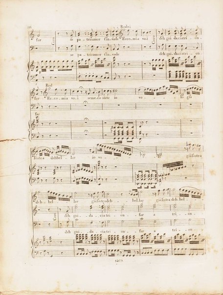 La donna del lago : opera seria in due atti / musica del signor maestro Gioachino Rossini ; Ridotto per il piano forte