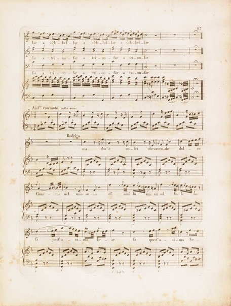 La donna del lago : opera seria in due atti / musica del signor maestro Gioachino Rossini ; Ridotto per il piano forte