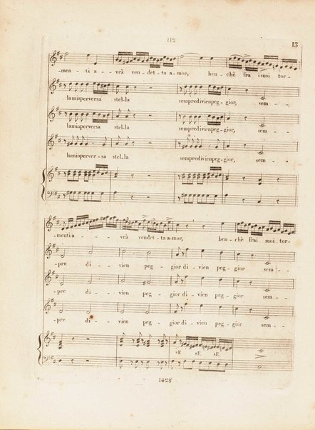 Partition de l'Elisabeth, reine d'Angleterre / musique de Rossini