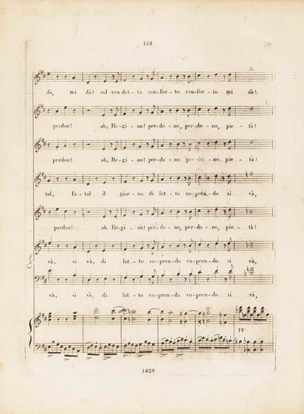 Partition de l'Elisabeth, reine d'Angleterre / musique de Rossini