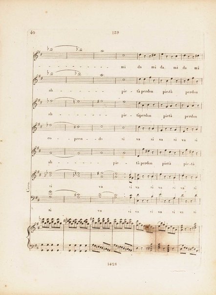 Partition de l'Elisabeth, reine d'Angleterre / musique de Rossini