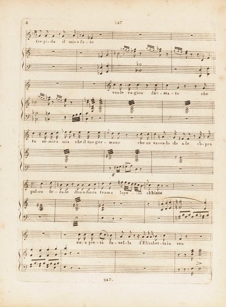 Partition de l'Elisabeth, reine d'Angleterre / musique de Rossini