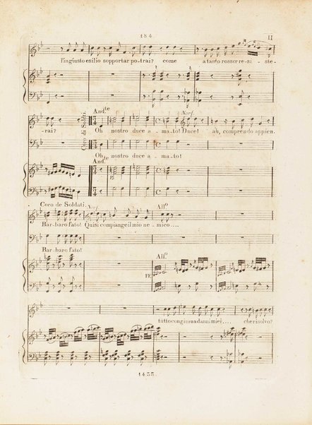 Partition de l'Elisabeth, reine d'Angleterre / musique de Rossini