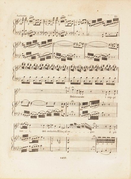 Partition de l'Elisabeth, reine d'Angleterre / musique de Rossini