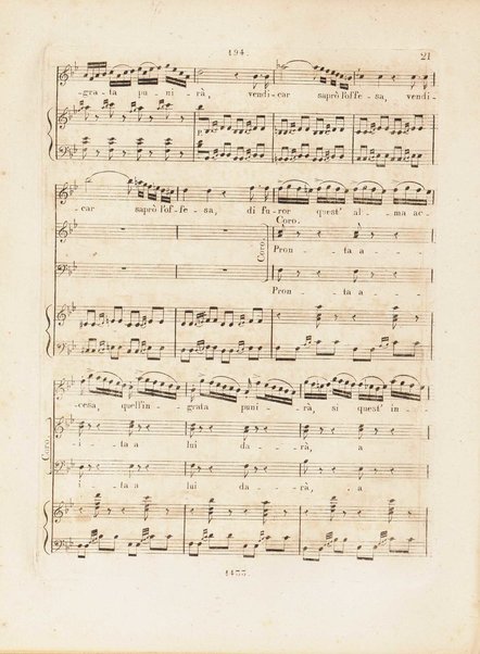 Partition de l'Elisabeth, reine d'Angleterre / musique de Rossini