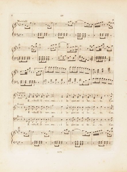 Partition de l'Elisabeth, reine d'Angleterre / musique de Rossini