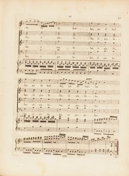 Partition de l'Elisabeth, reine d'Angleterre / musique de Rossini