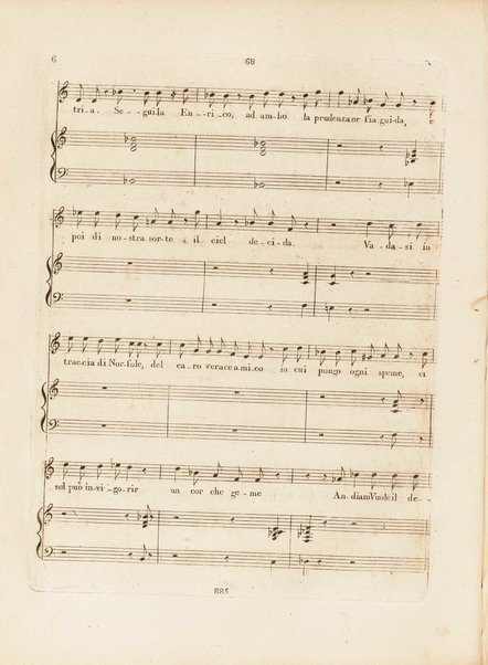 Partition de l'Elisabeth, reine d'Angleterre / musique de Rossini