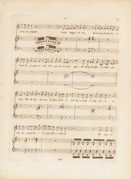 Partition de l'Elisabeth, reine d'Angleterre / musique de Rossini