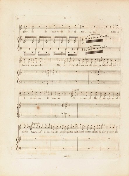 Partition de l'Elisabeth, reine d'Angleterre / musique de Rossini