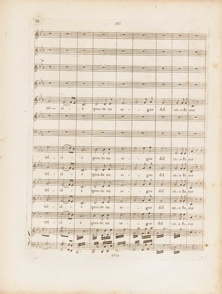 Partition di Mosè in Egitto : oratorio in tre atti / musica di Rossini ; ridotto per il piano forte