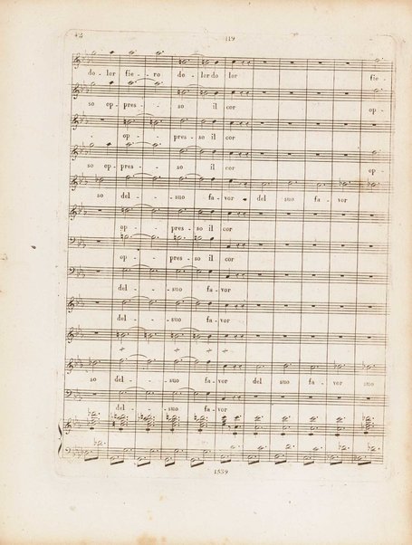 Partition di Mosè in Egitto : oratorio in tre atti / musica di Rossini ; ridotto per il piano forte