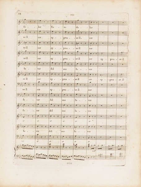 Partition di Mosè in Egitto : oratorio in tre atti / musica di Rossini ; ridotto per il piano forte