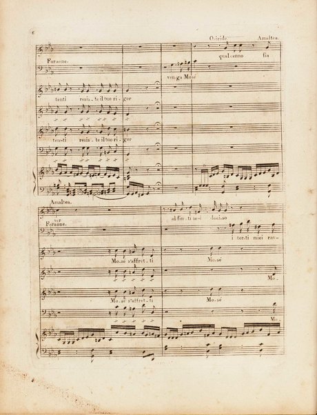 Partition di Mosè in Egitto : oratorio in tre atti / musica di Rossini ; ridotto per il piano forte