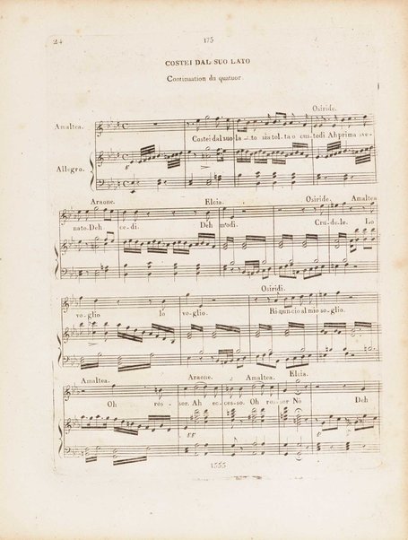 Partition di Mosè in Egitto : oratorio in tre atti / musica di Rossini ; ridotto per il piano forte