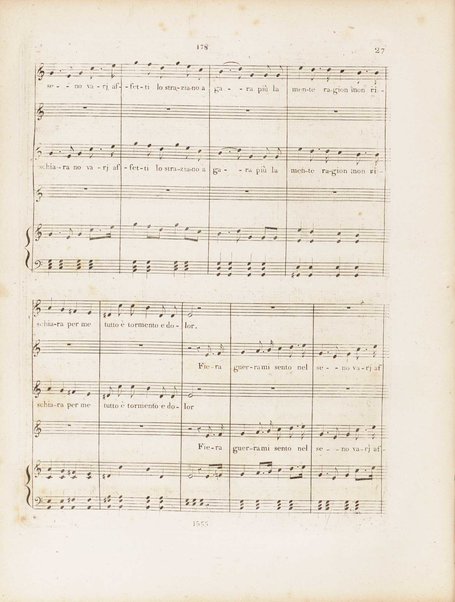 Partition di Mosè in Egitto : oratorio in tre atti / musica di Rossini ; ridotto per il piano forte
