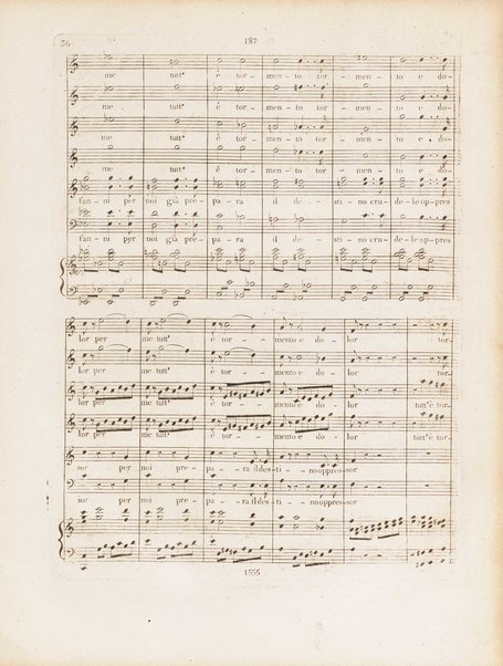 Partition di Mosè in Egitto : oratorio in tre atti / musica di Rossini ; ridotto per il piano forte