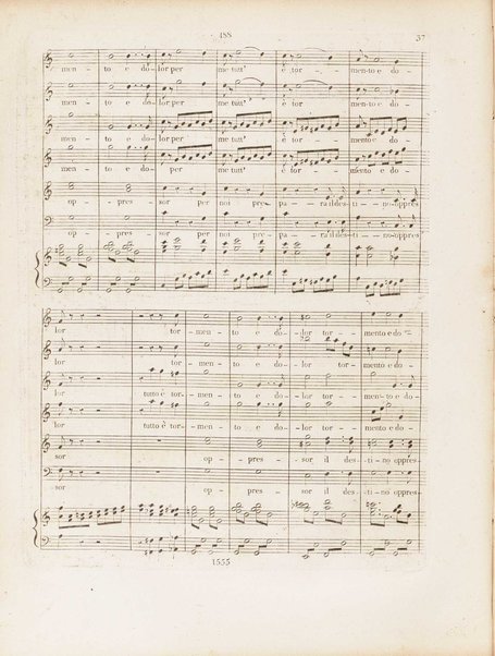 Partition di Mosè in Egitto : oratorio in tre atti / musica di Rossini ; ridotto per il piano forte