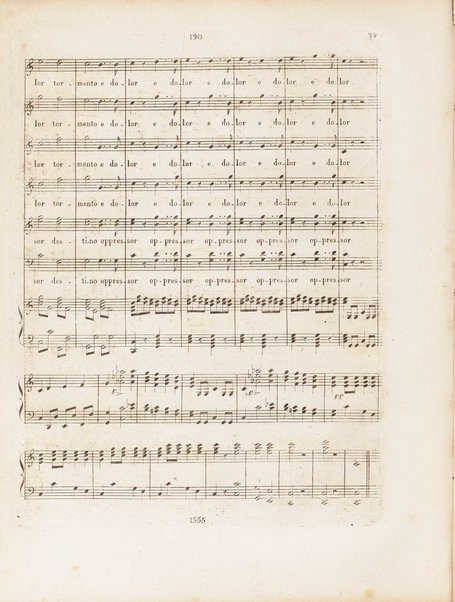 Partition di Mosè in Egitto : oratorio in tre atti / musica di Rossini ; ridotto per il piano forte