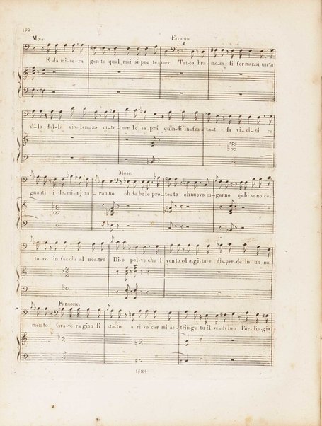 Partition di Mosè in Egitto : oratorio in tre atti / musica di Rossini ; ridotto per il piano forte