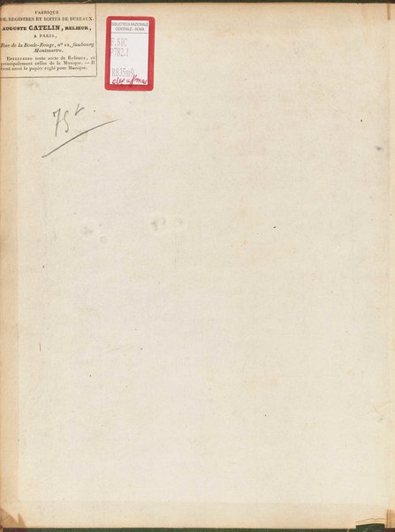 Partition di Mosè in Egitto : oratorio in tre atti / musica di Rossini ; ridotto per il piano forte