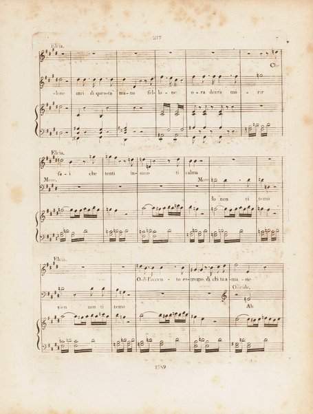 Partition di Mosè in Egitto : oratorio in tre atti / musica di Rossini ; ridotto per il piano forte