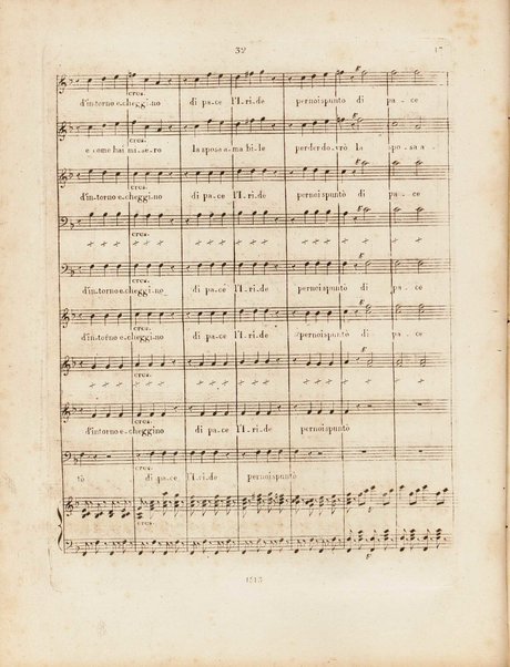 Partition di Mosè in Egitto : oratorio in tre atti / musica di Rossini ; ridotto per il piano forte